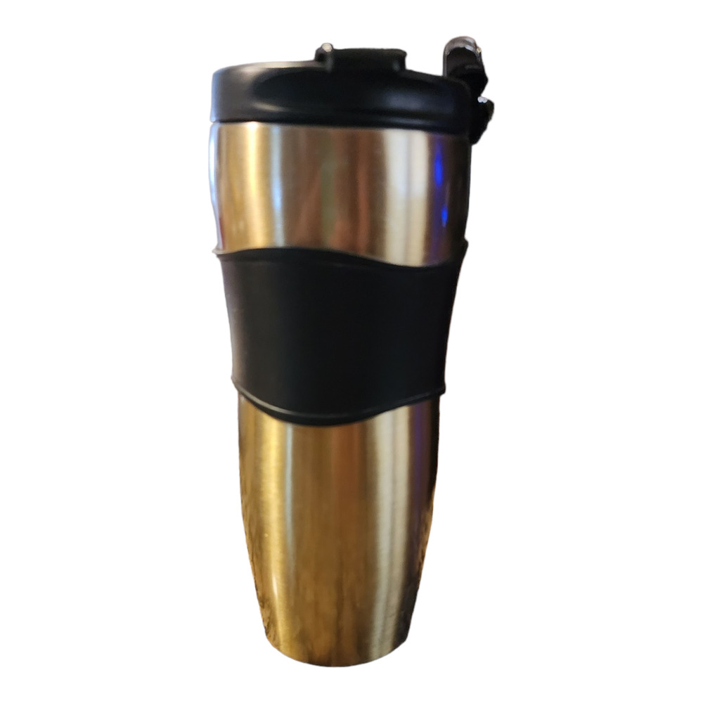 Vintage 2008 Starbucks Gold Stainless Steel 12oz Travel Mug - Picture 2 of 7